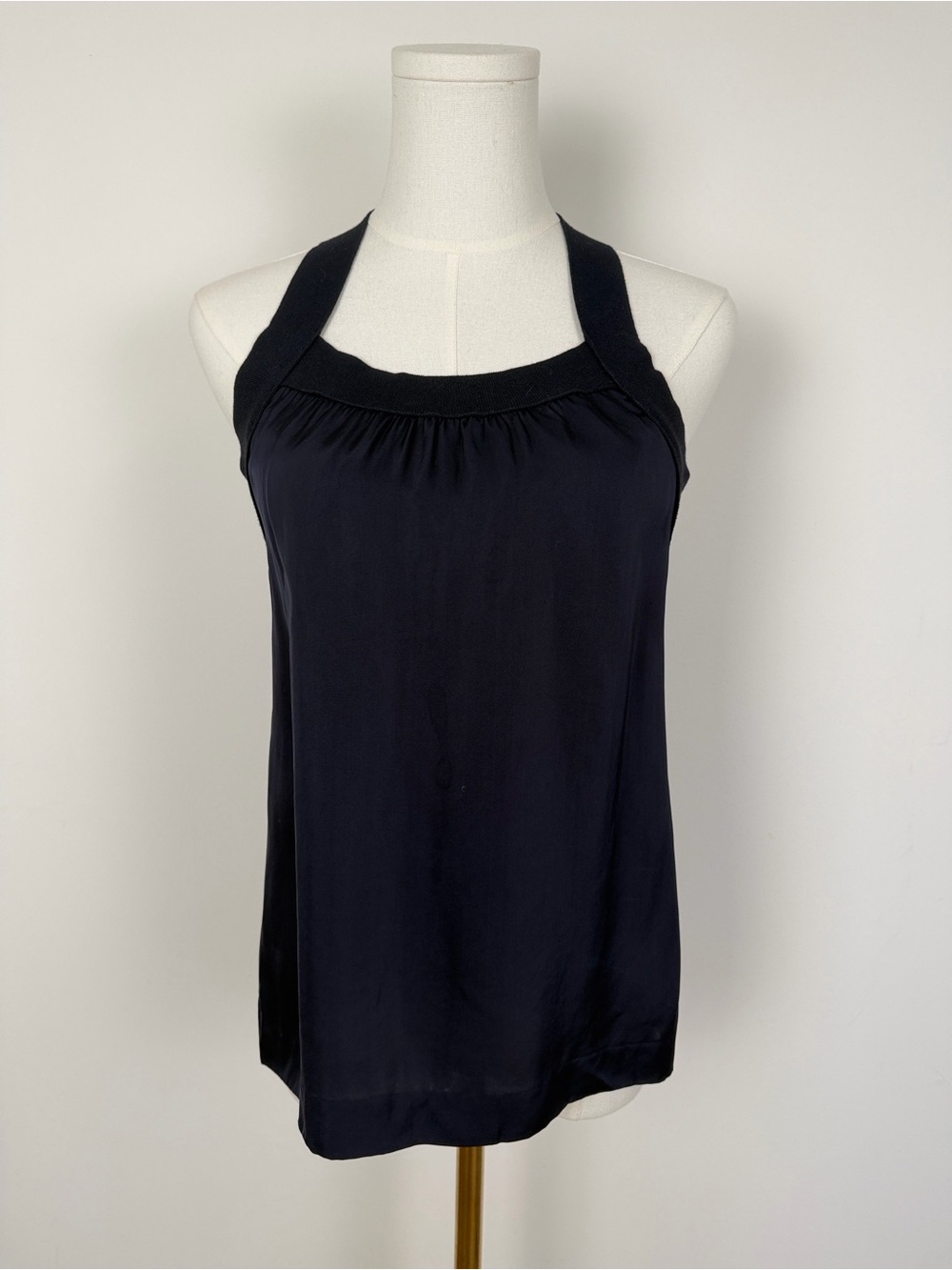 Theory Koni Satin Racerback Top S